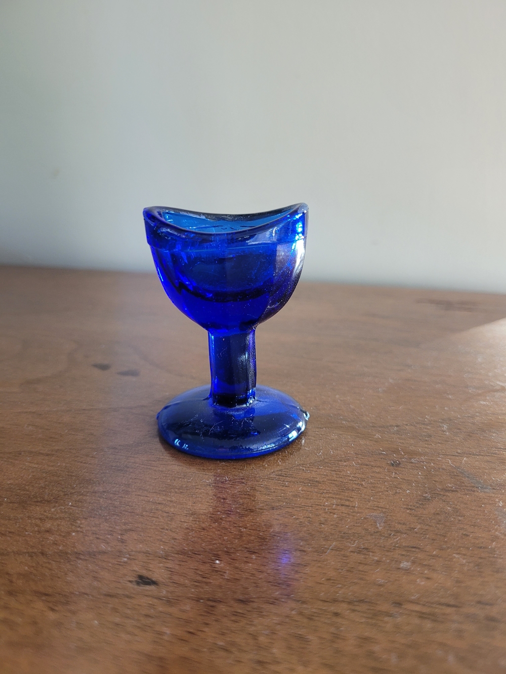 Vintage Cobalt Blue Glass Eye Wash Cup